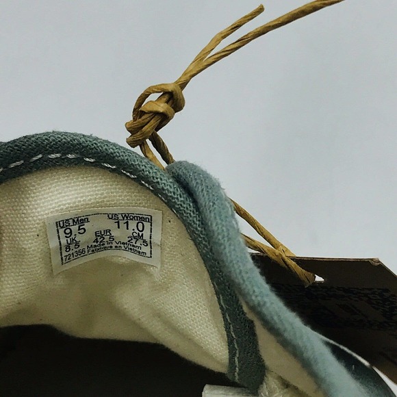 Vans Men's 9.5 Women's 11 Canvas Sneakers Eco Theory Green Peace Leaf NWT - Picture 6 of 7